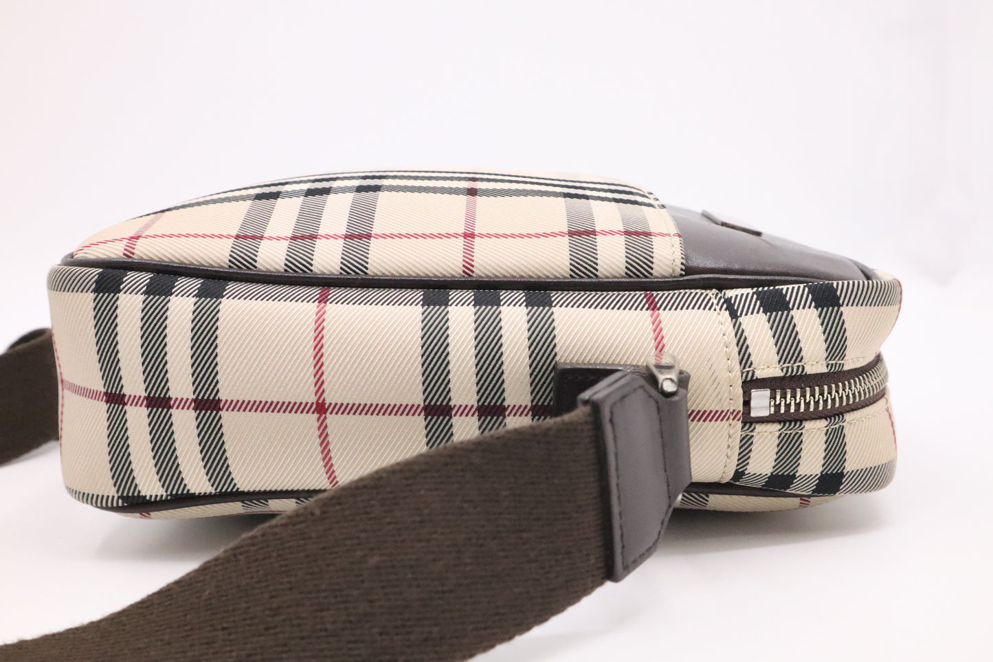 Burberry Crossbody Bag in Beige Check Canvas