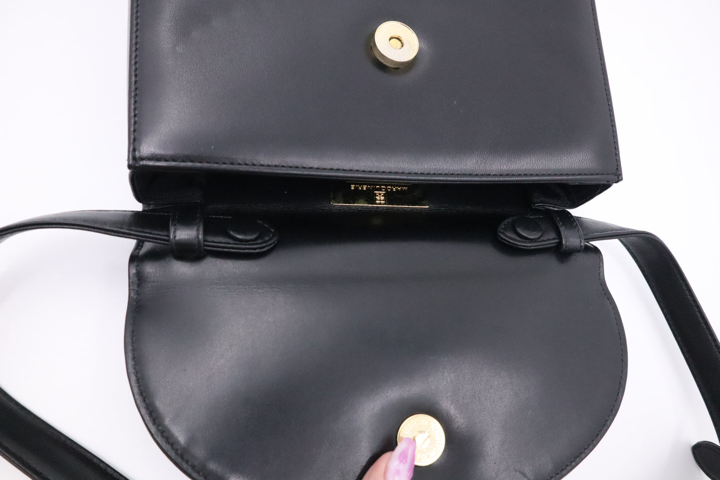 Givenchy Hand Bag in Black Leather