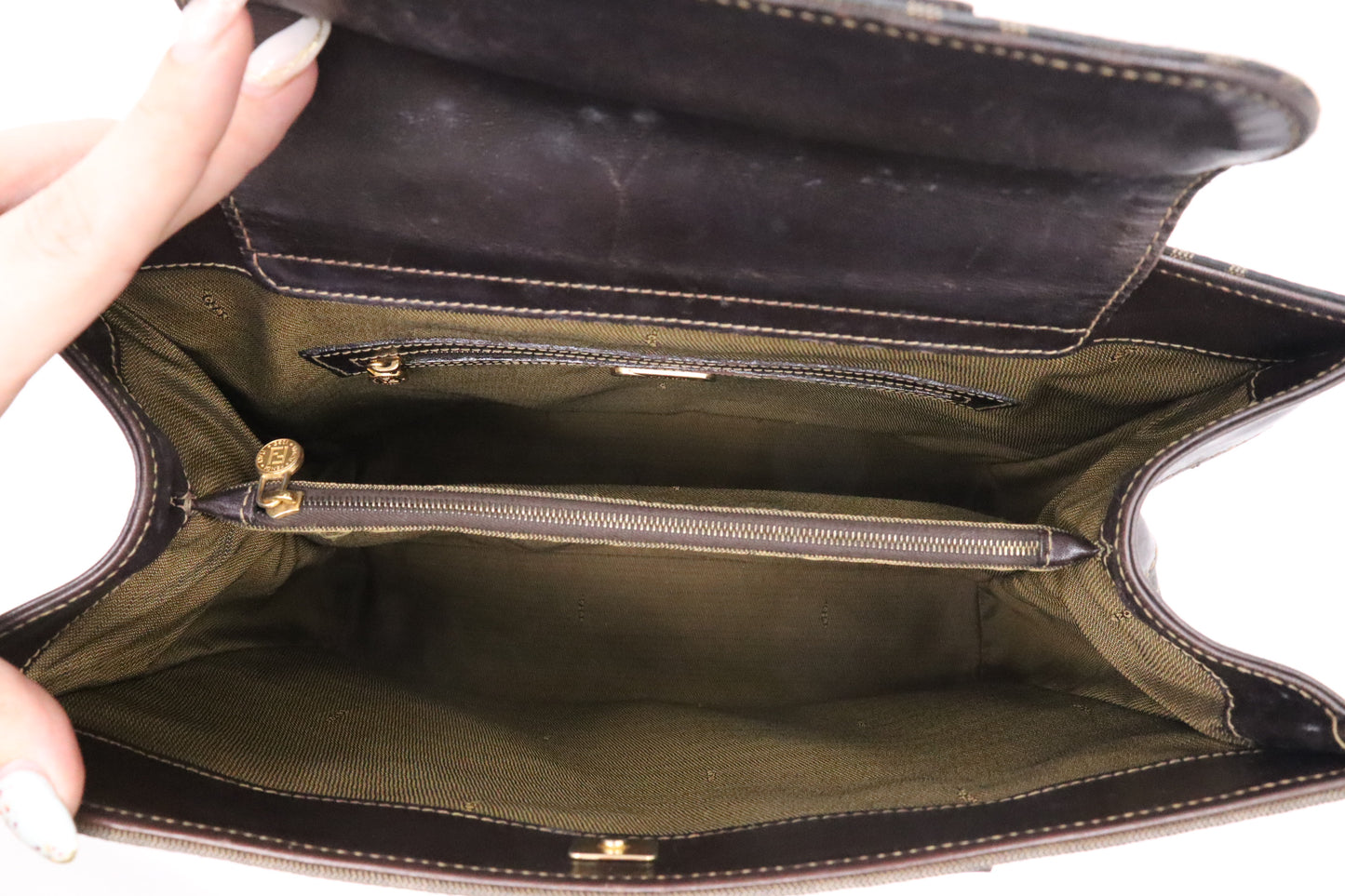 Fendi Handbag in Zucca Canvas