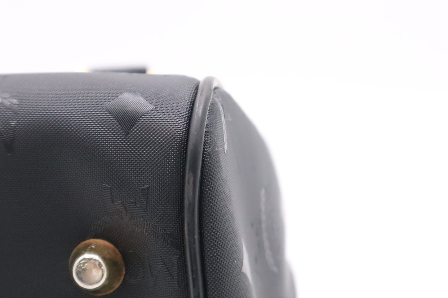 MCM Boston Bag in Black Visetos Patent Canvas