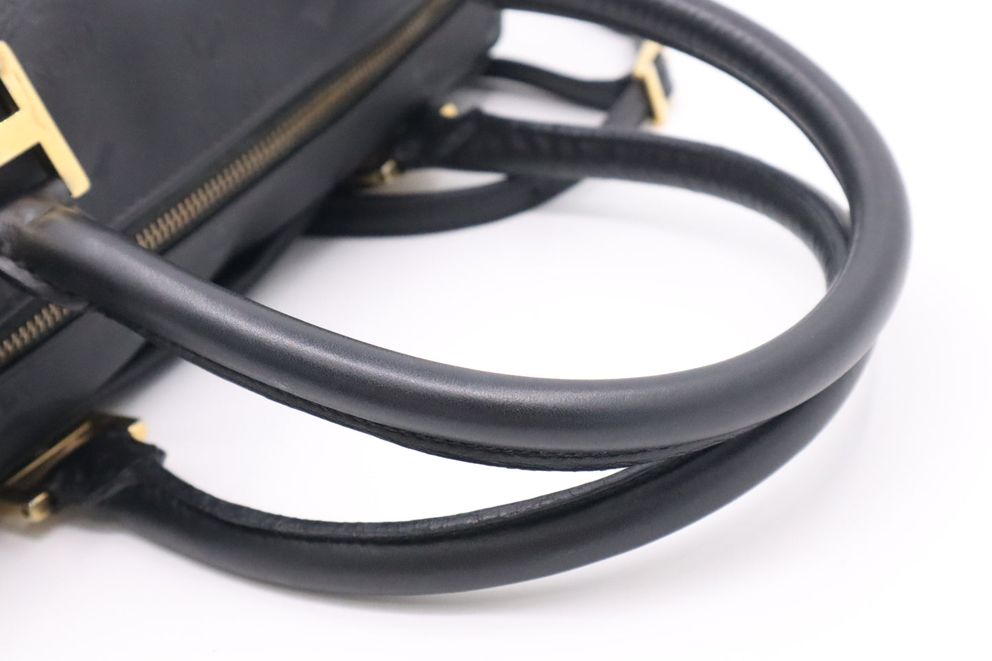 MCM Boston Bag in Black Visetos Patent Canvas