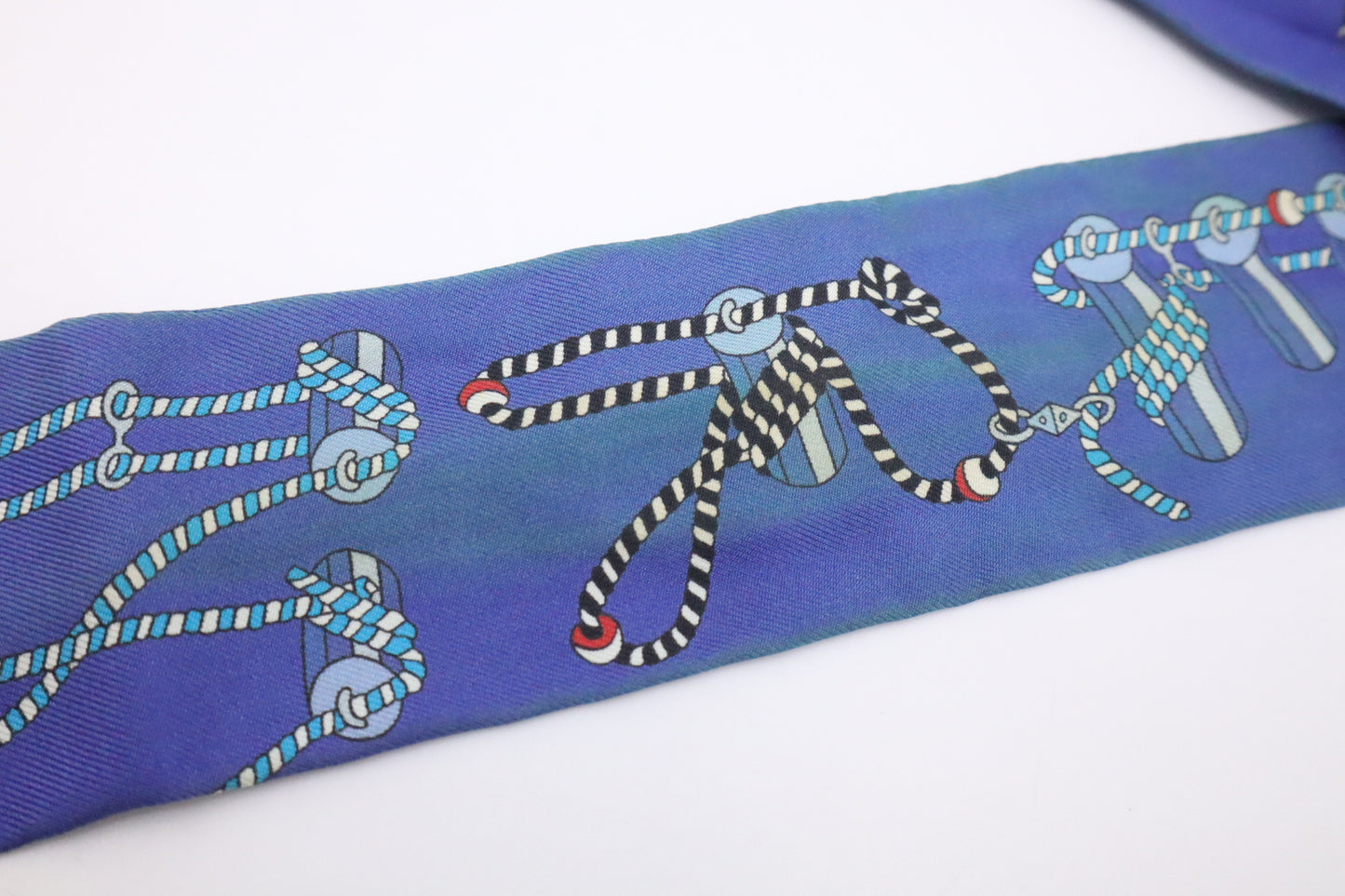 Hermes Twilly in Blue Silk