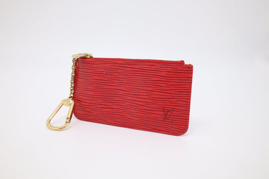 Louis Vuitton Cles in Red Epi Leather