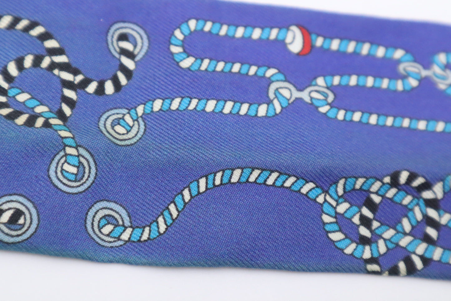 Hermes Twilly in Blue Silk