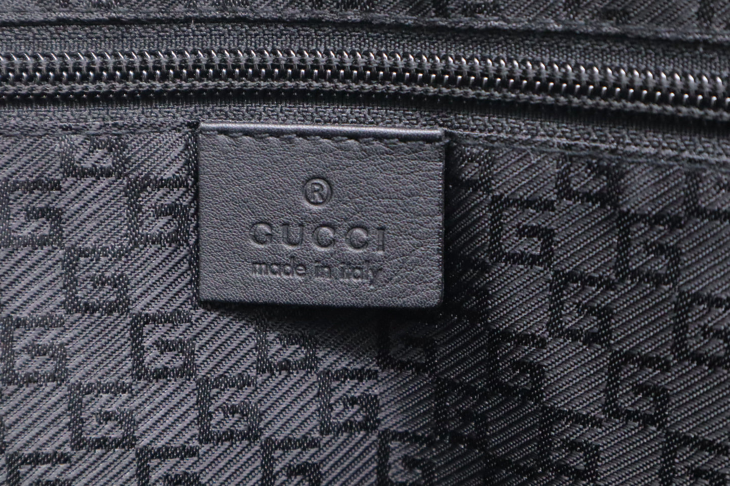 Gucci Duffle Bag in Black Canvas