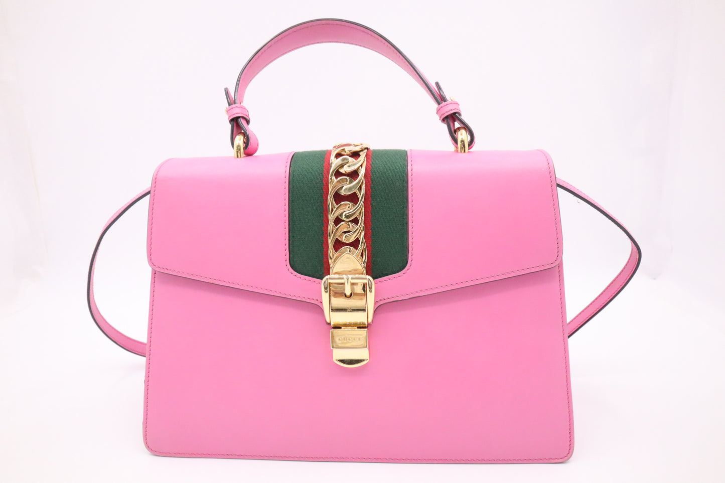 Gucci Slyvie Large in Pink Leather