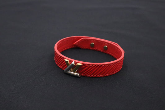 Louis Vuitton Bracelet in Red Epi Leather