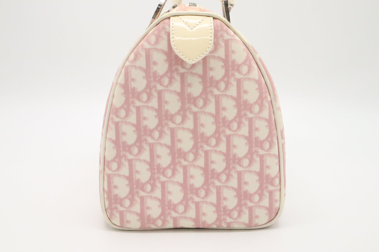 Dior Boston Bag in Pink Oblique Coated Canvas