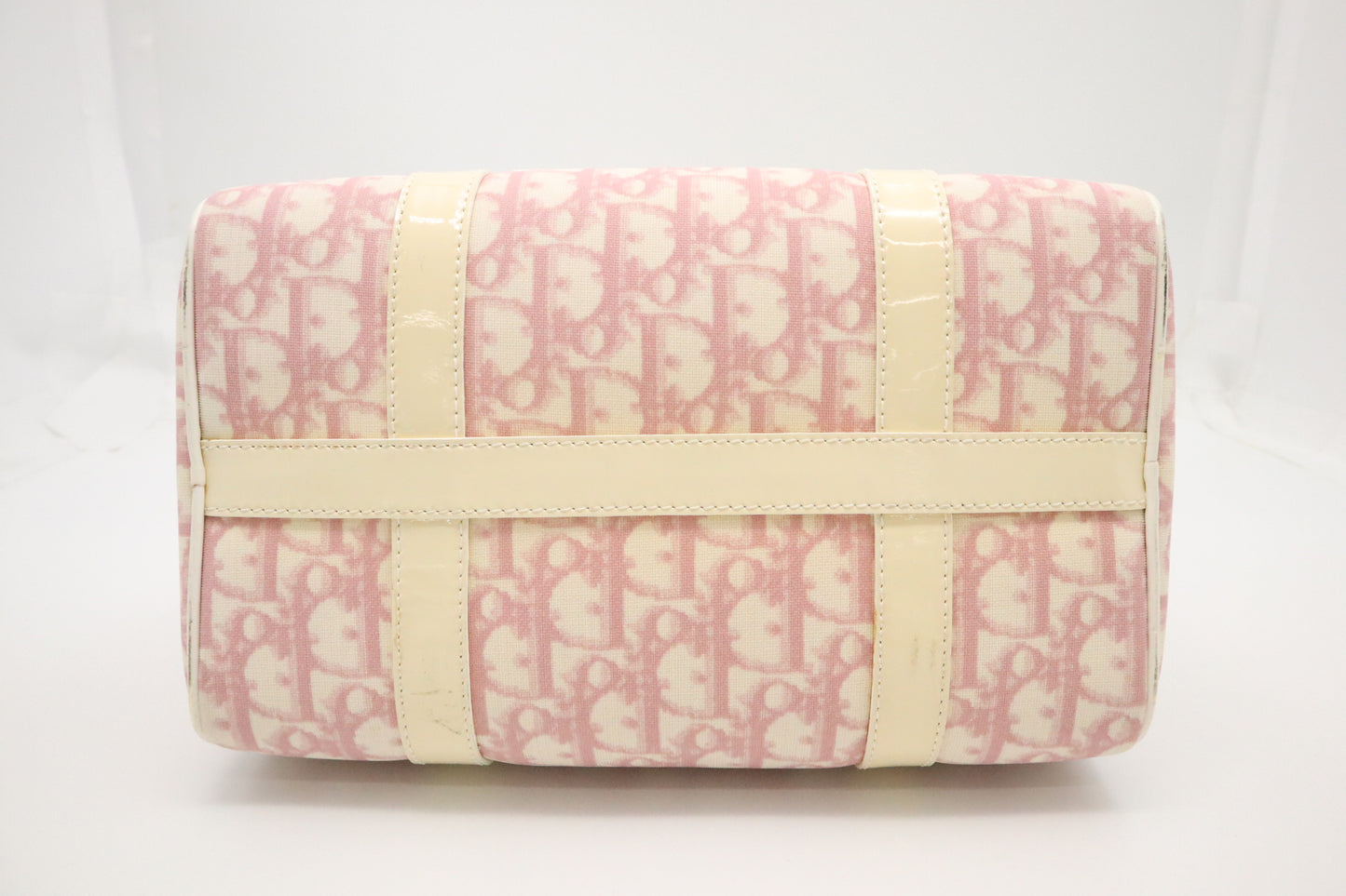 Dior Boston Bag in Pink Oblique Coated Canvas