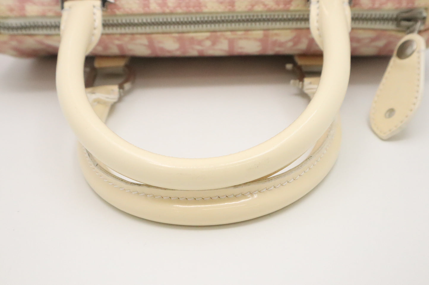 Dior Boston Bag in Pink Oblique Coated Canvas