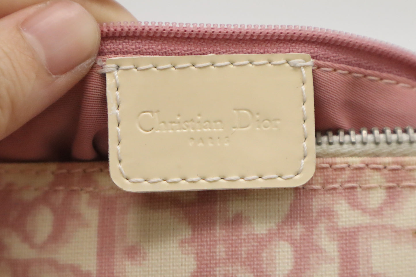 Dior Boston Bag in Pink Oblique Coated Canvas