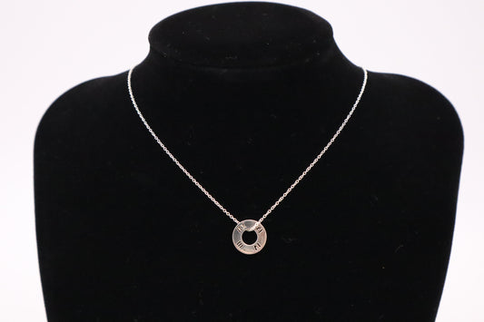 Tiffany & Co. Atlas Circle Necklace in Sterling Silver