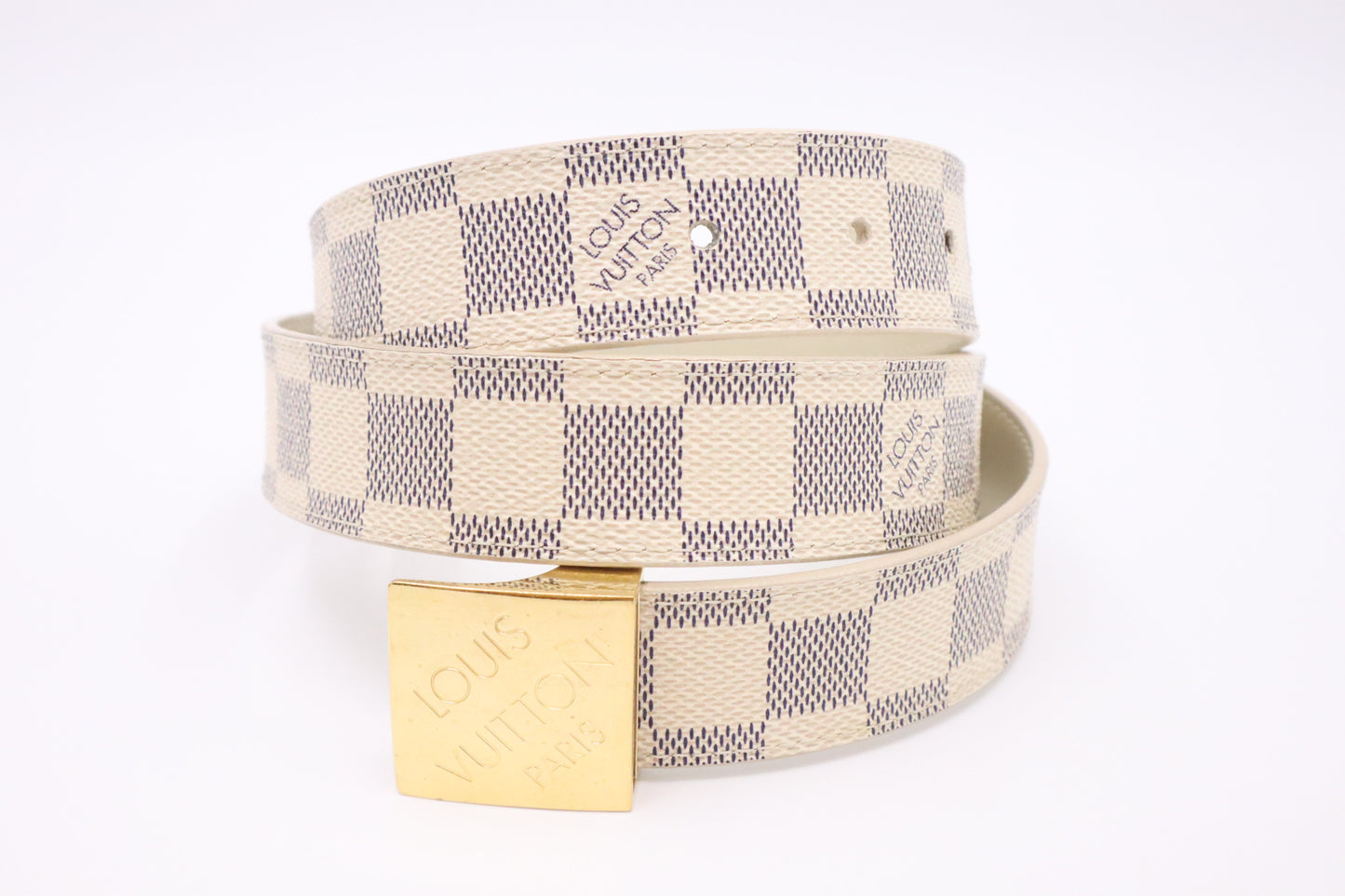 Louis Vuitton Belt in Damier Azur Canvas