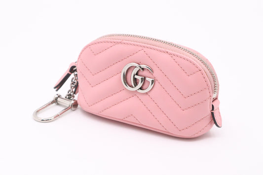 Gucci GG Marmont Pouch in Pink Leather