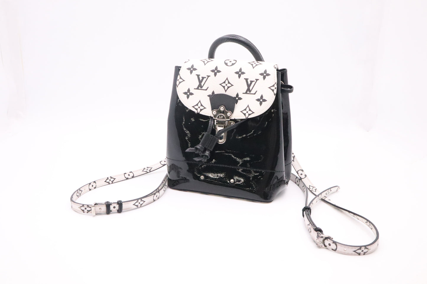 Louis Vuitton Hot Springs in Black & White Monogram Canvas & Vernis
