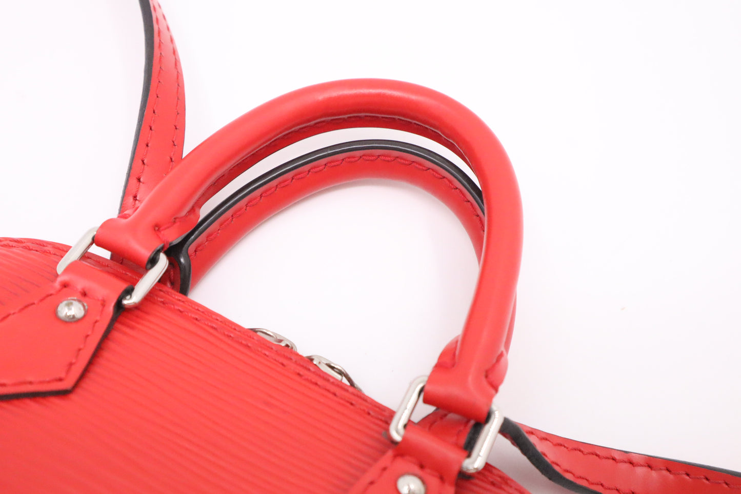 Louis Vuitton Nano Alma BB in Red Epi Leather