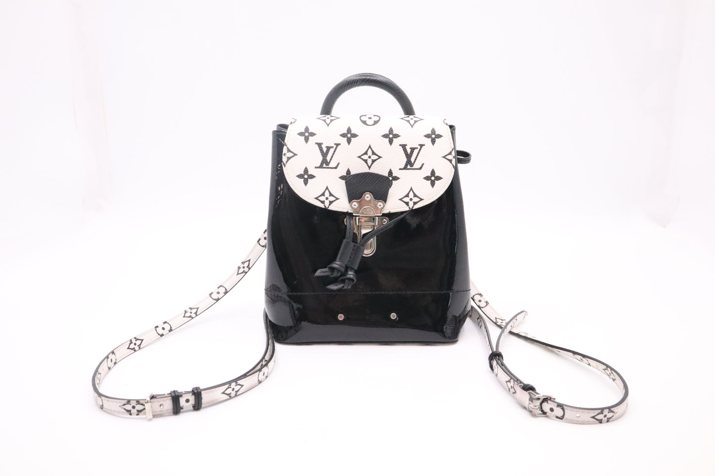 Louis Vuitton Hot Springs in Black & White Monogram Canvas & Vernis