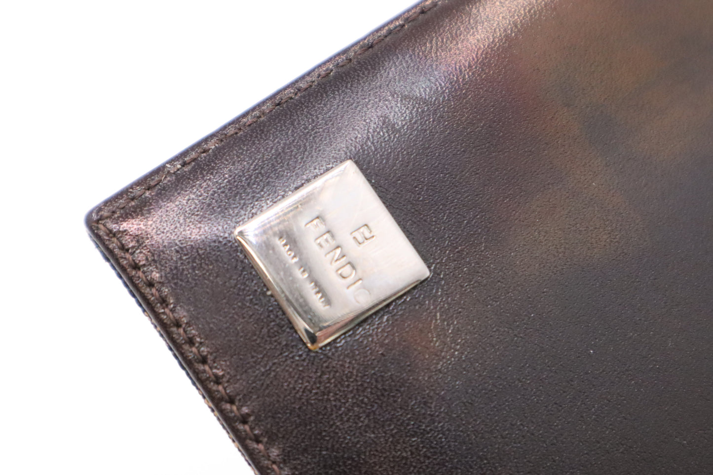 Fendi Small Agenda in Zucca Canvas