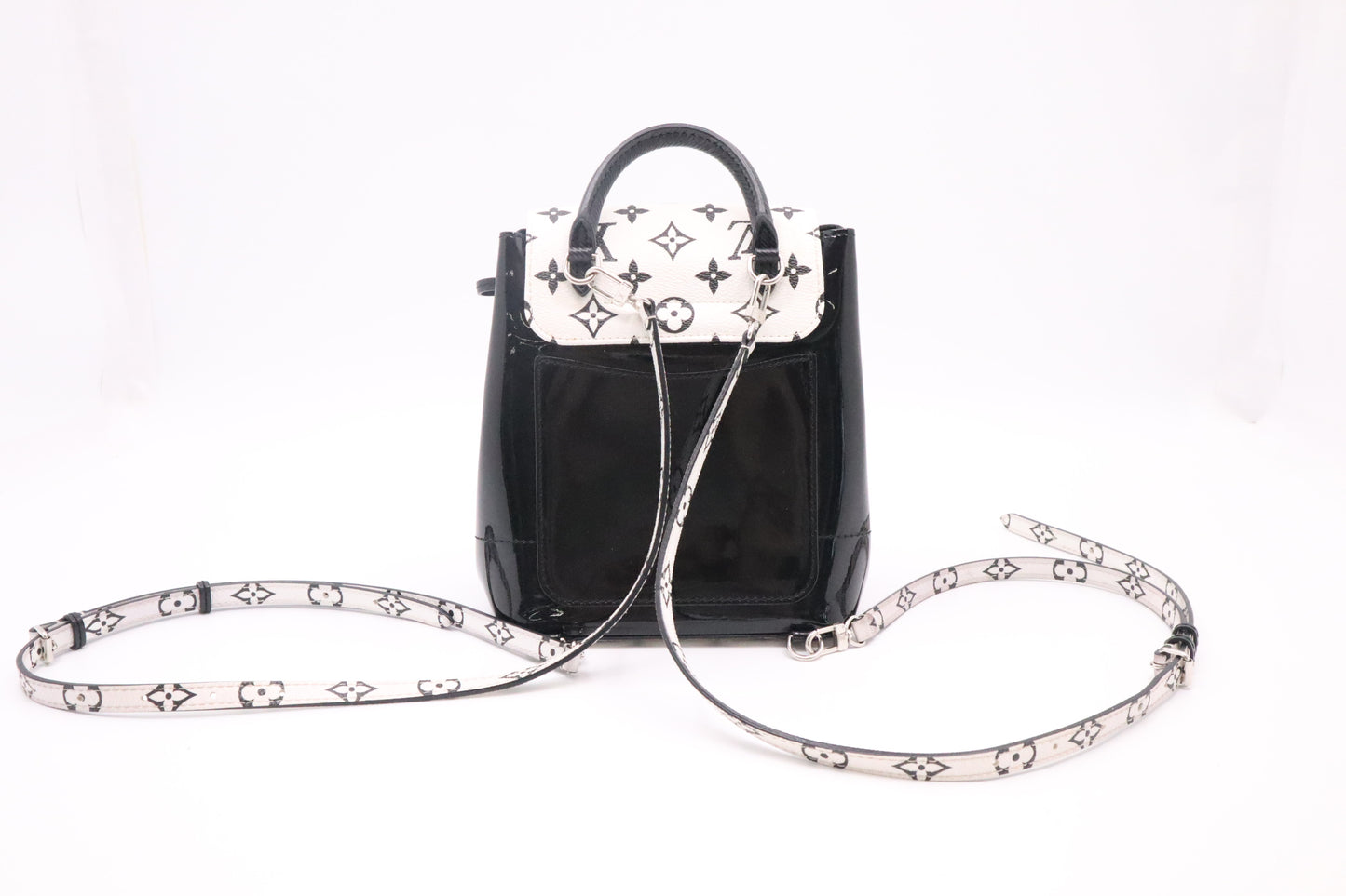 Louis Vuitton Hot Springs in Black & White Monogram Canvas & Vernis
