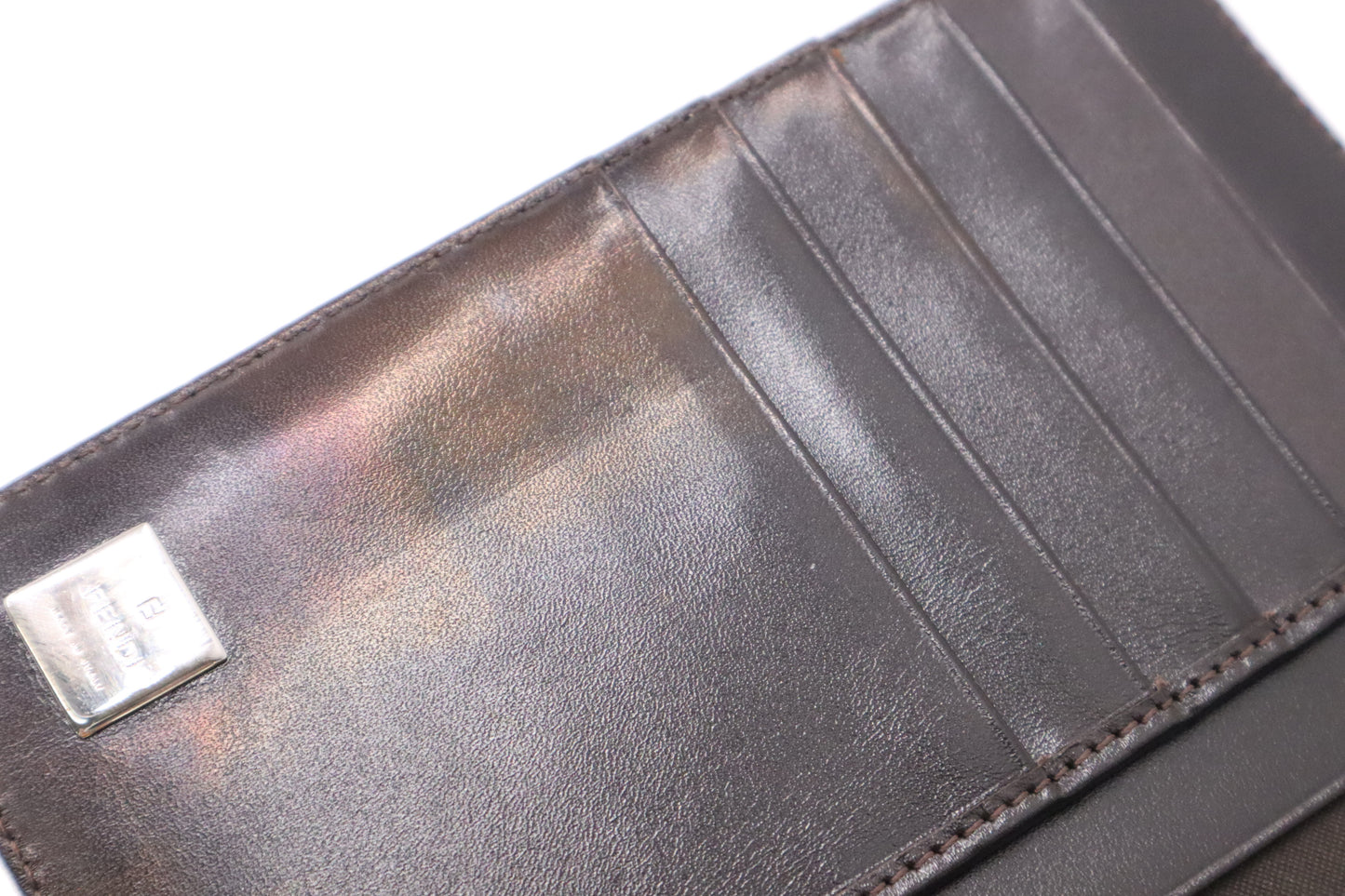 Fendi Small Agenda in Zucca Canvas