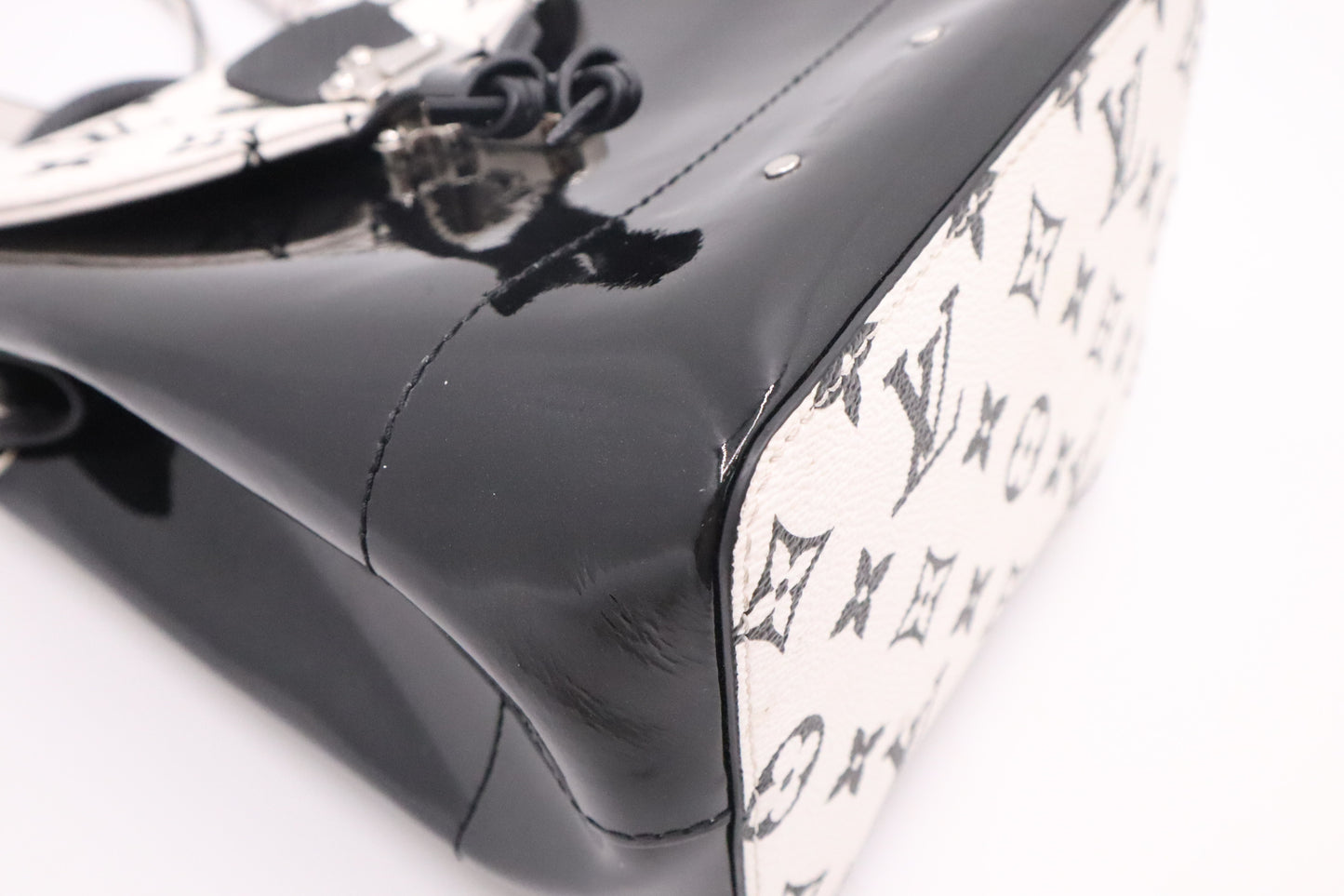 Louis Vuitton Hot Springs in Black & White Monogram Canvas & Vernis