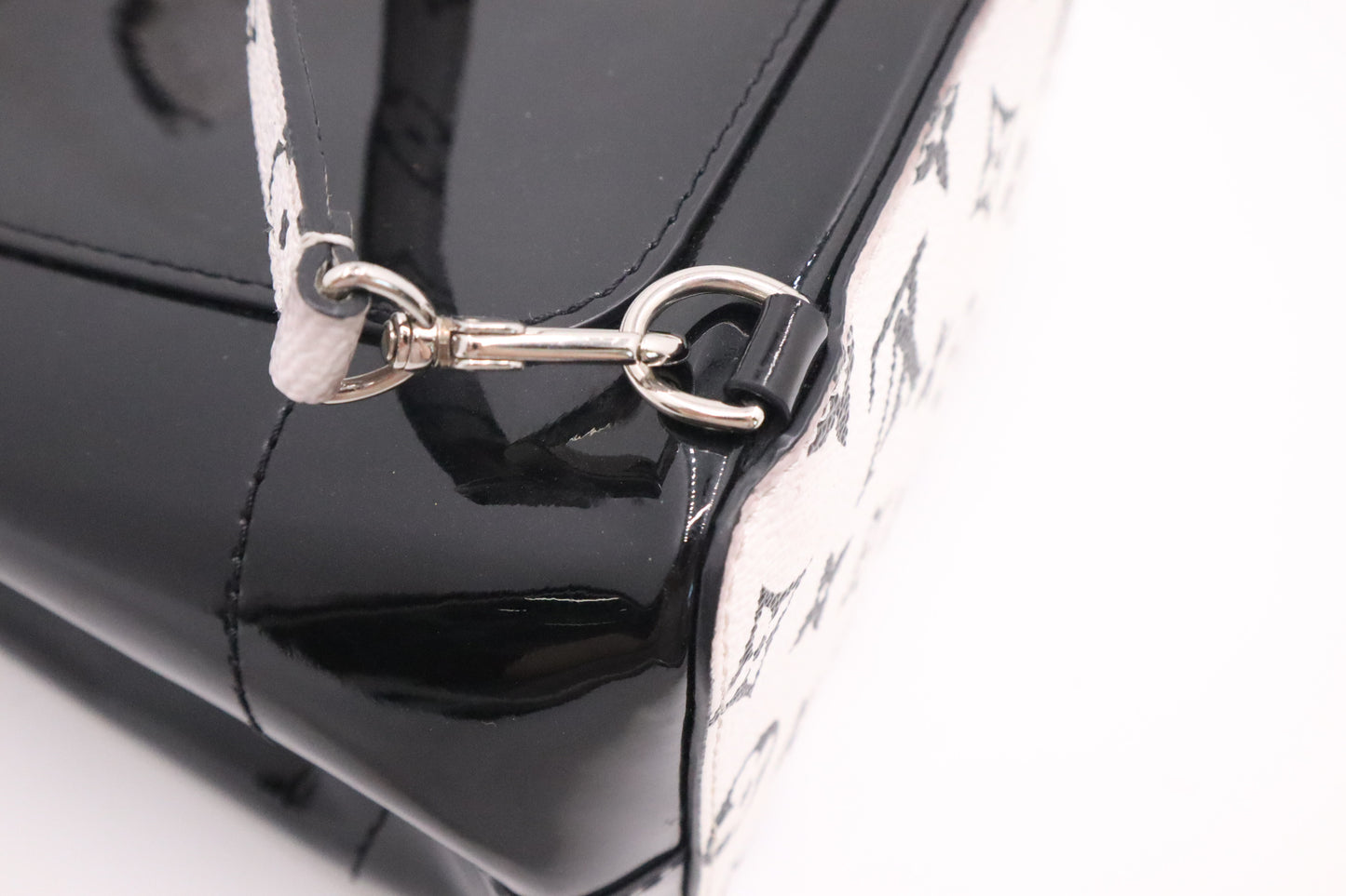 Louis Vuitton Hot Springs in Black & White Monogram Canvas & Vernis