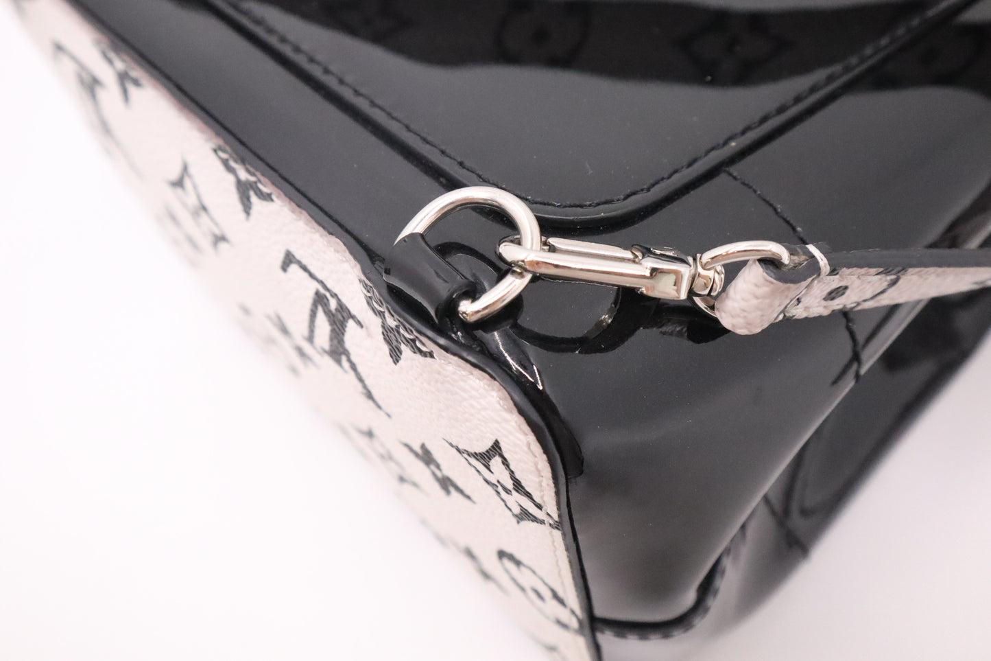 Louis Vuitton Hot Springs in Black & White Monogram Canvas & Vernis