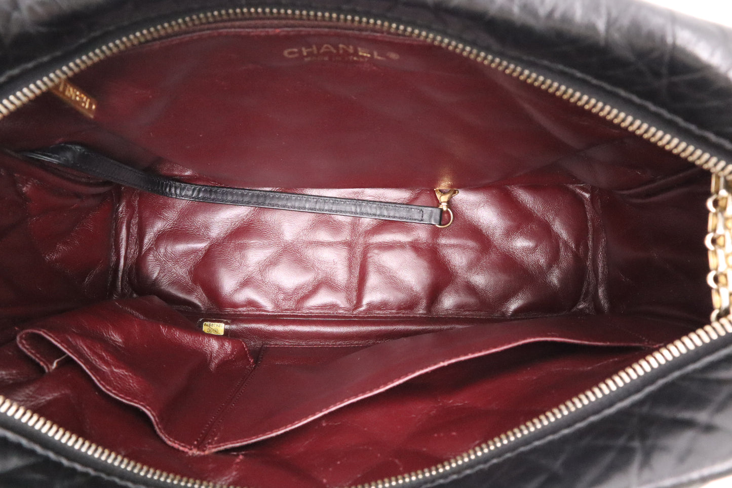 Chanel Reissue 2.55 Shoulder Bag in Black Leather
