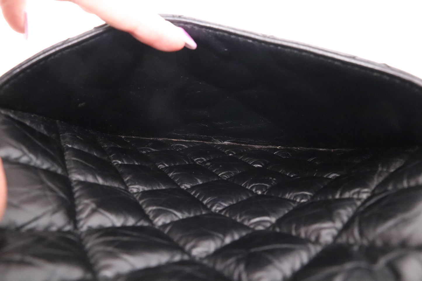 Chanel Reissue 2.55 Shoulder Bag in Black Leather