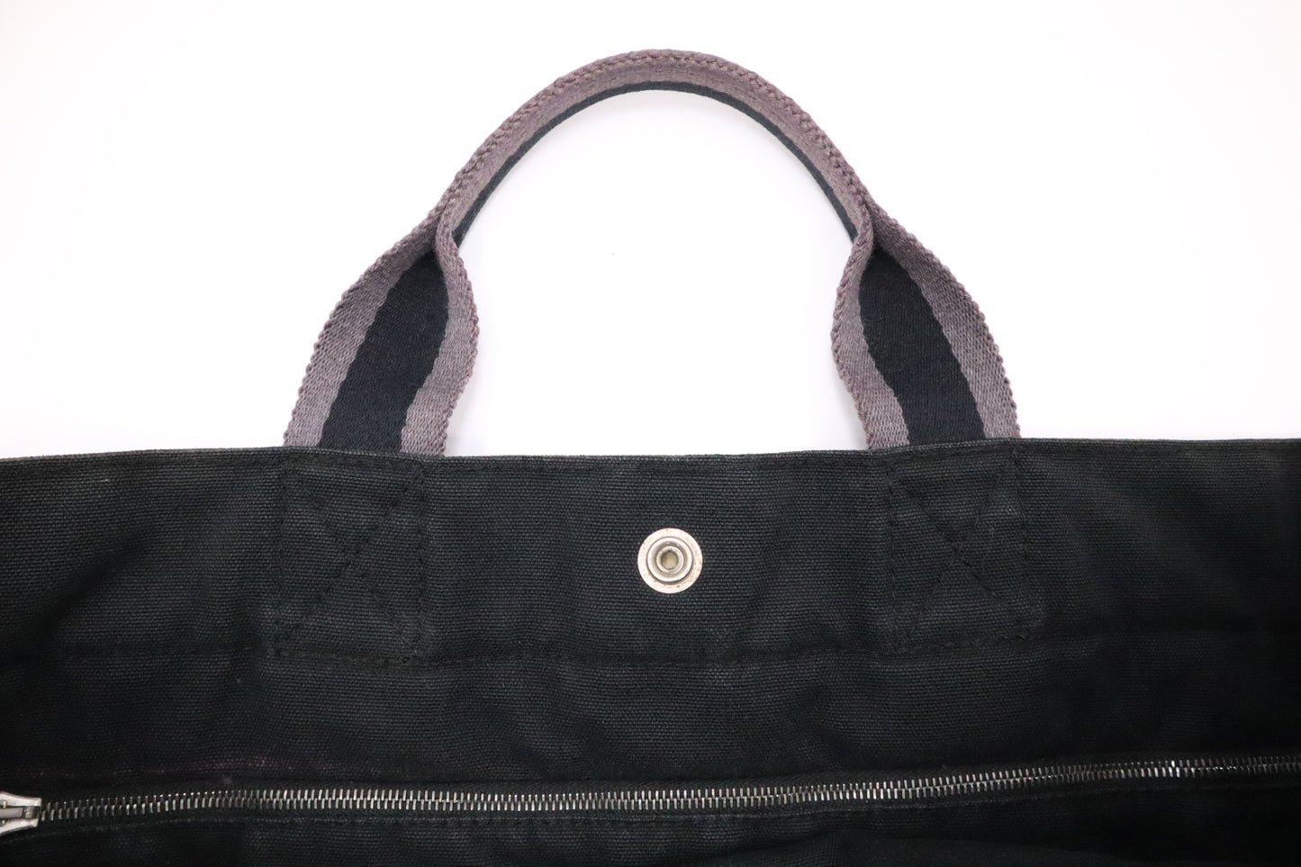 Hermes Fourre-Tout MM in Black Canvas
