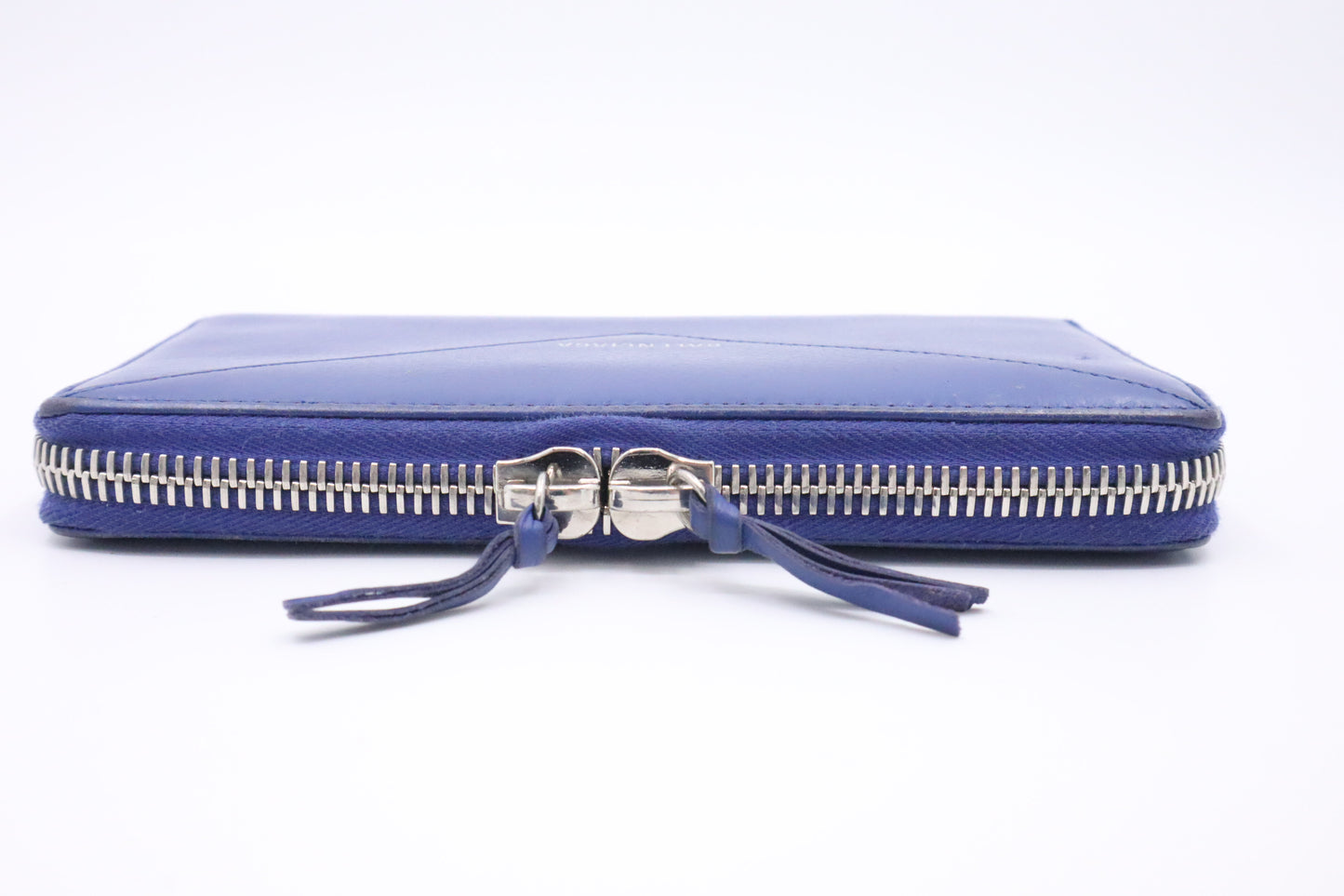 Balenciaga Zippy Long Wallet in Blue Leather