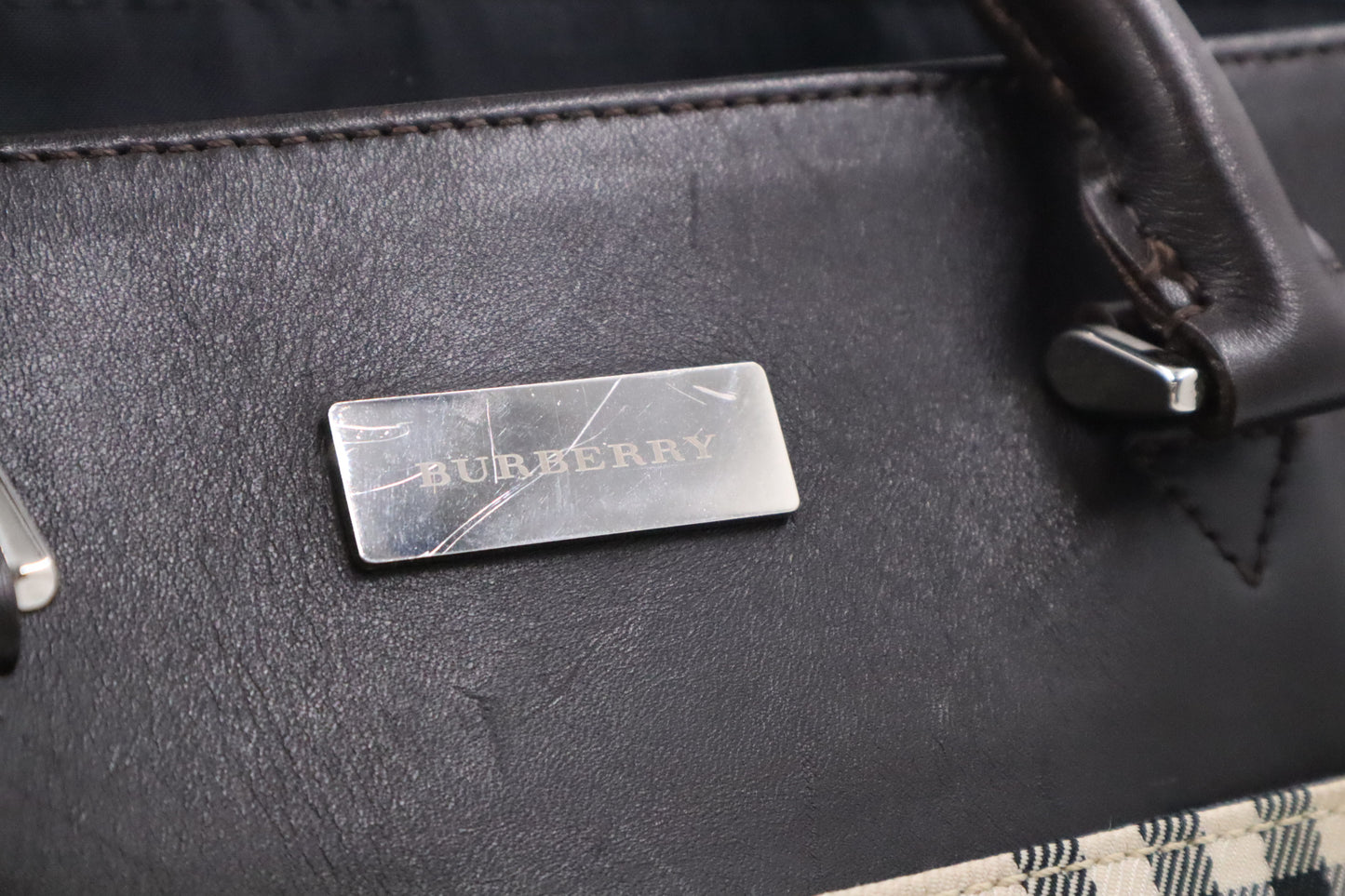 Burberry Tote Bag in Nova Check Canvas