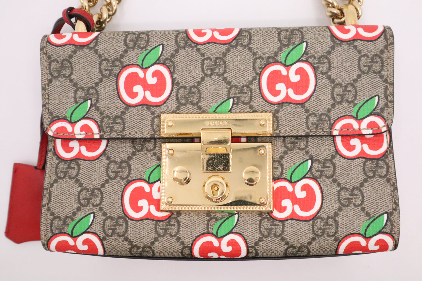 Gucci Shoulder Bag in GG Supreme Apples Canvas
