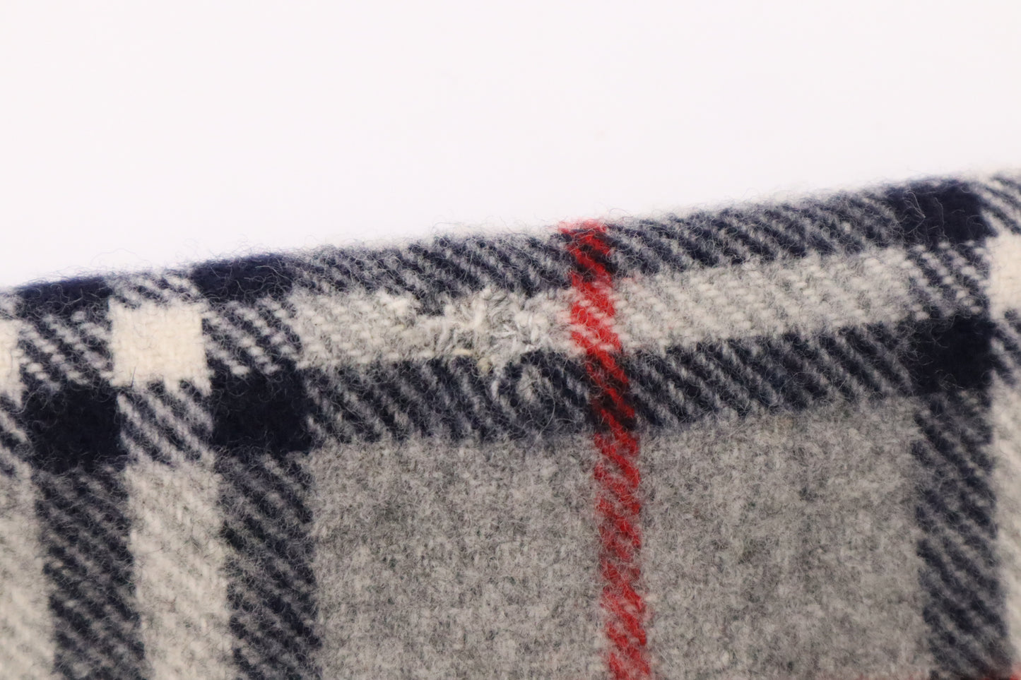 Burberry Scarf in Grey Checked Wool