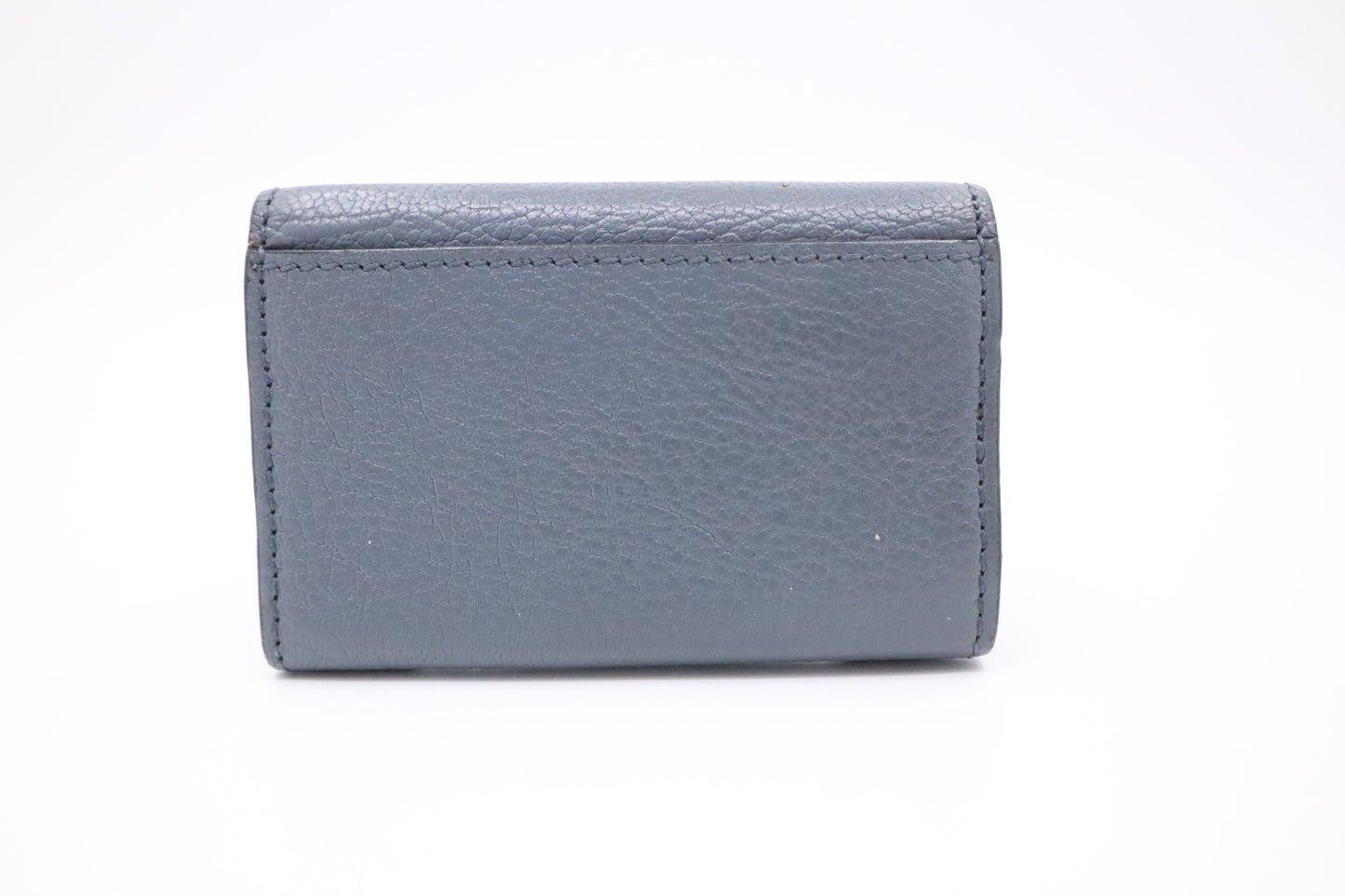 Chloe Elsie 6 Key Case in Blue Leather