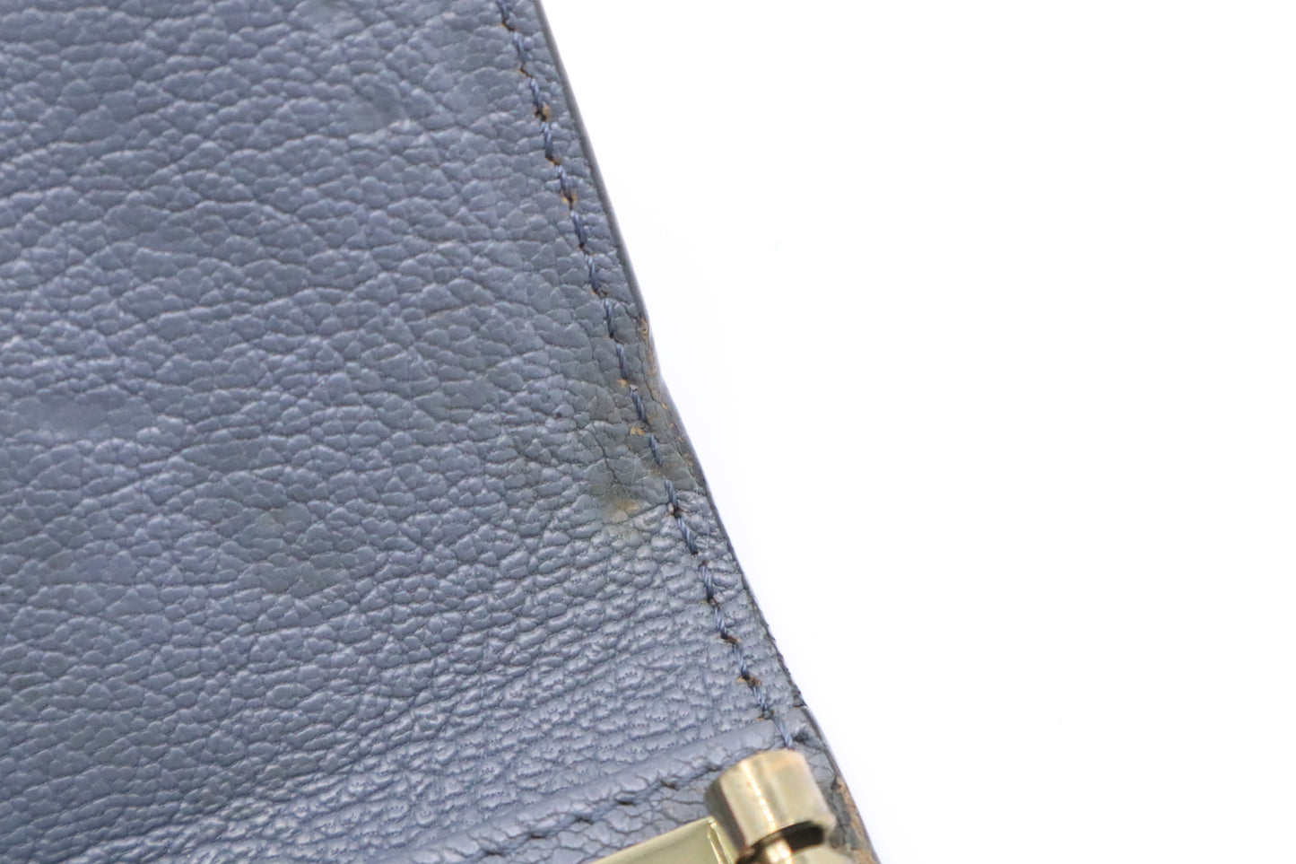 Chloe Elsie 6 Key Case in Blue Leather