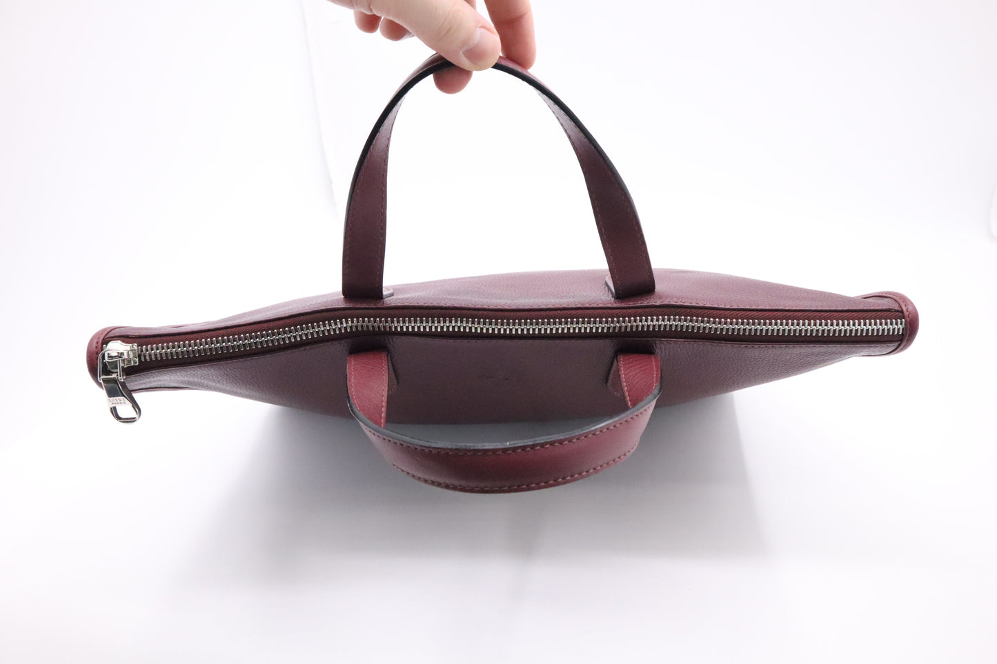 Loewe Briefcase in Burgundy Leather