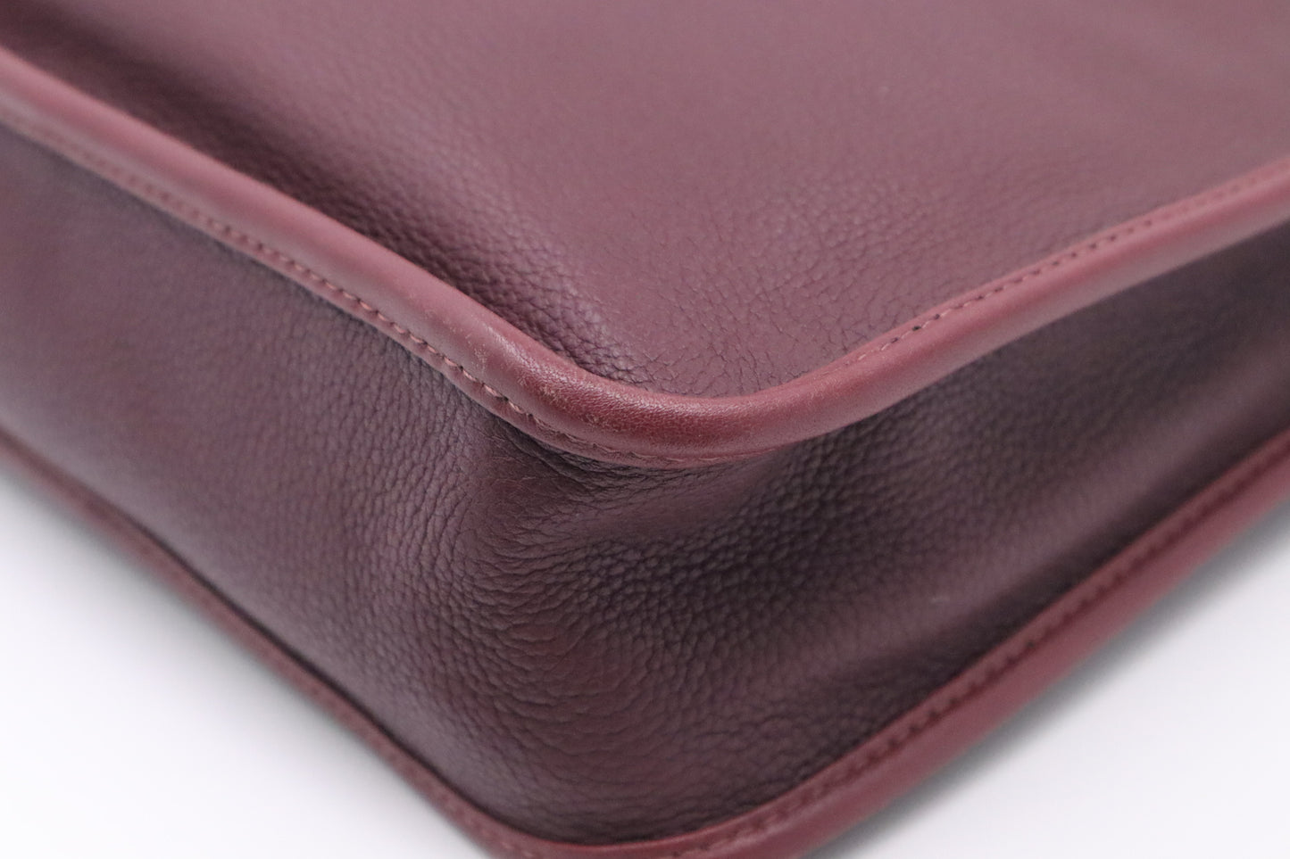 Loewe Briefcase in Burgundy Leather