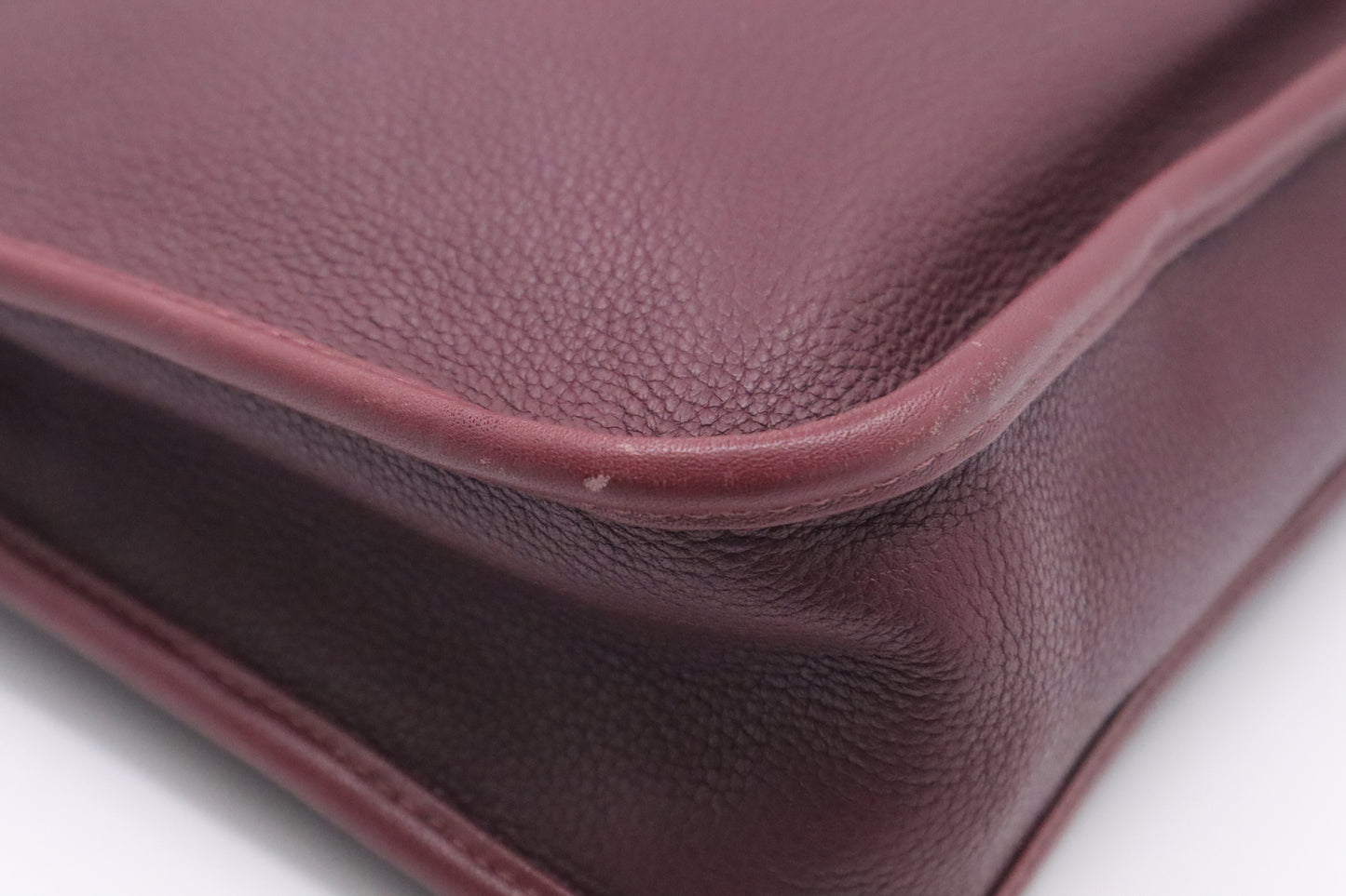 Loewe Briefcase in Burgundy Leather
