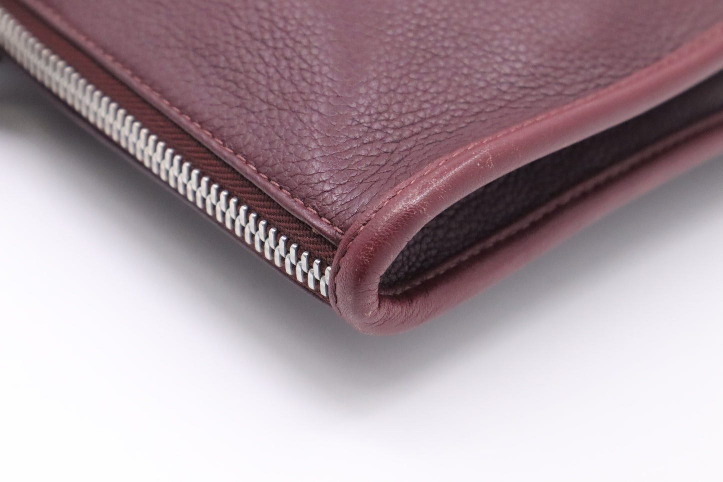 Loewe Briefcase in Burgundy Leather
