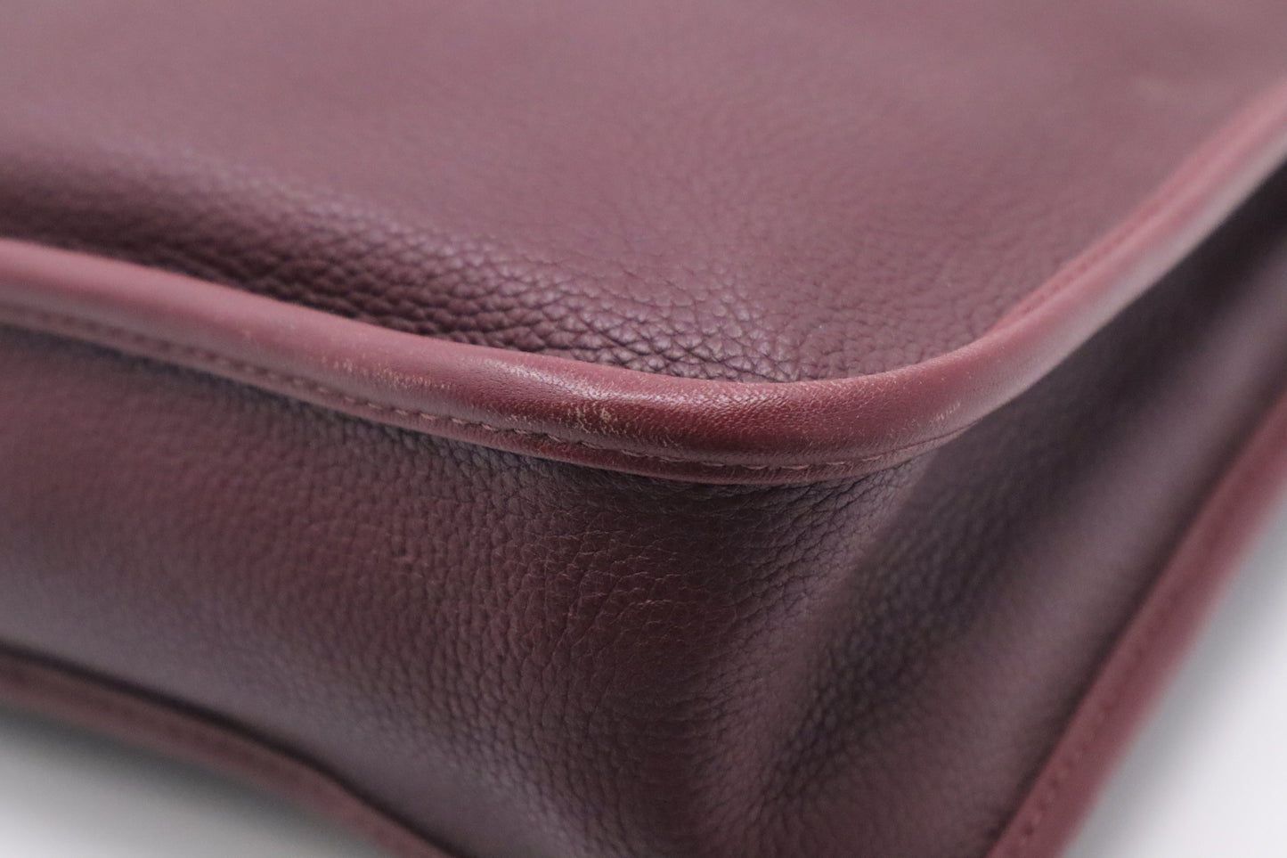 Loewe Briefcase in Burgundy Leather