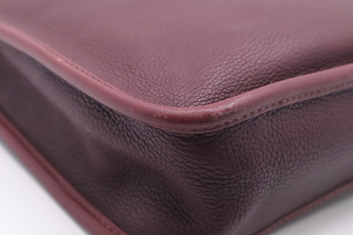 Loewe Briefcase in Burgundy Leather