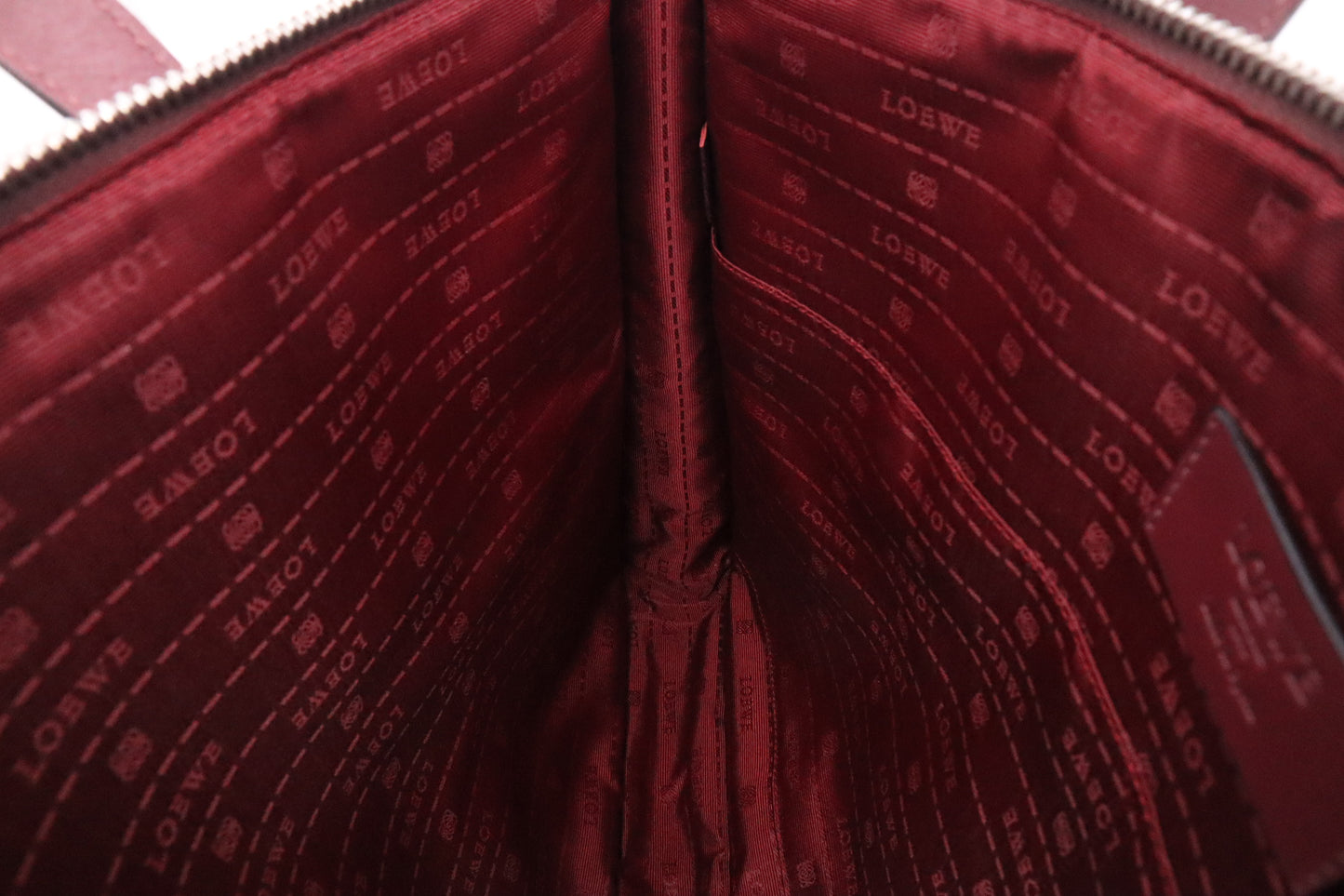 Loewe Briefcase in Burgundy Leather