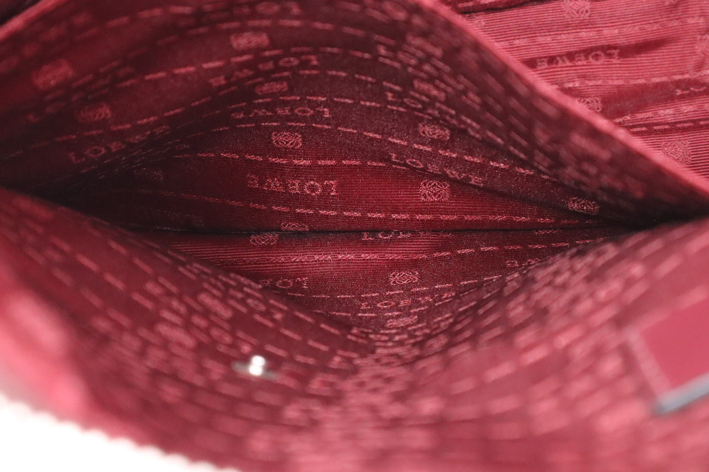 Loewe Briefcase in Burgundy Leather