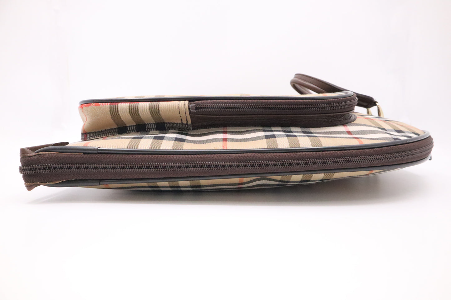 Burberry Travel Garment Bag in Brown Checked Canvas