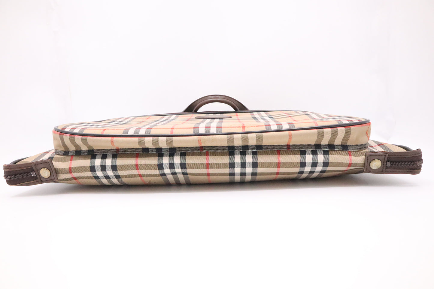 Burberry Travel Garment Bag in Brown Checked Canvas