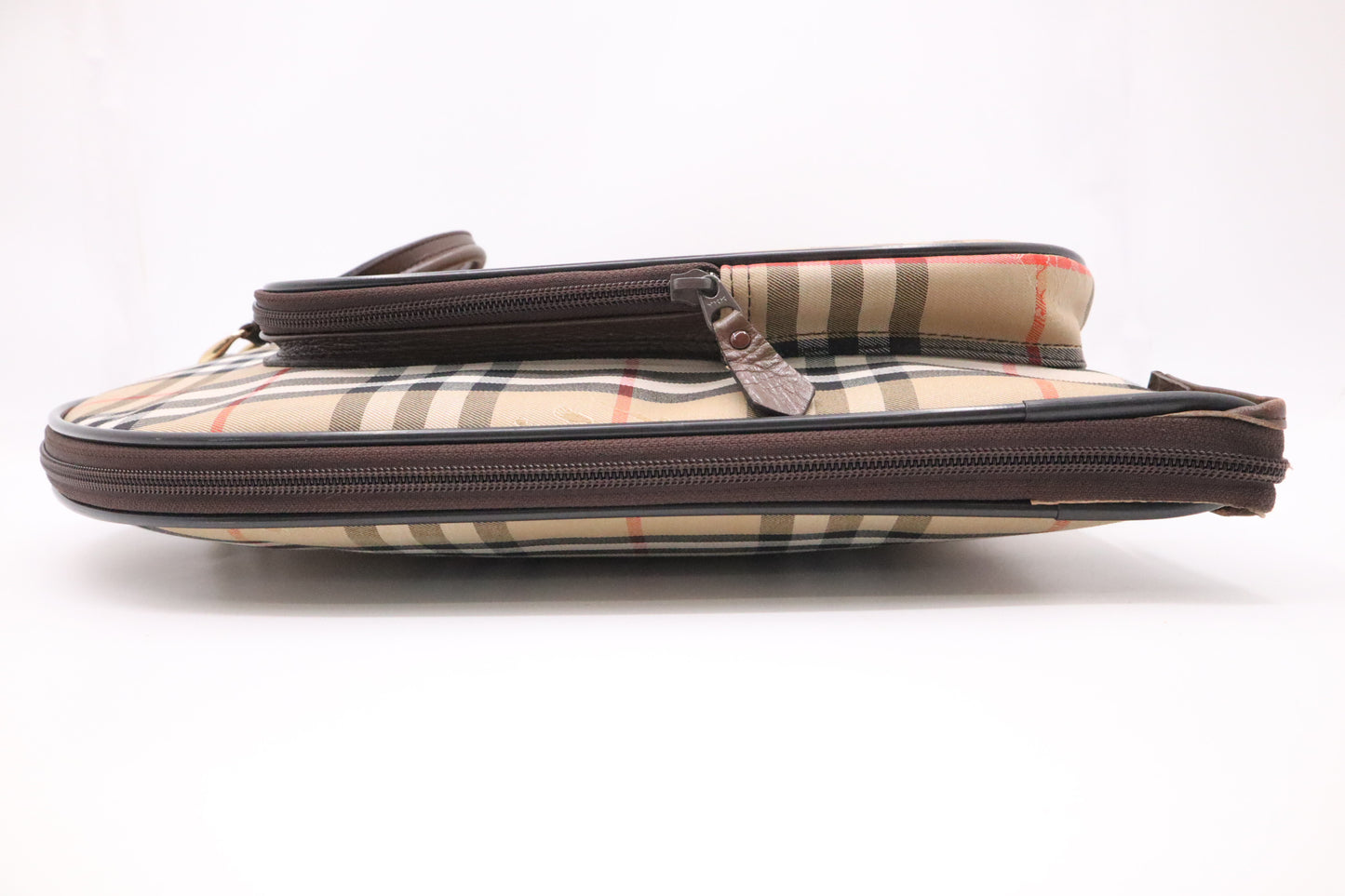 Burberry Travel Garment Bag in Brown Checked Canvas