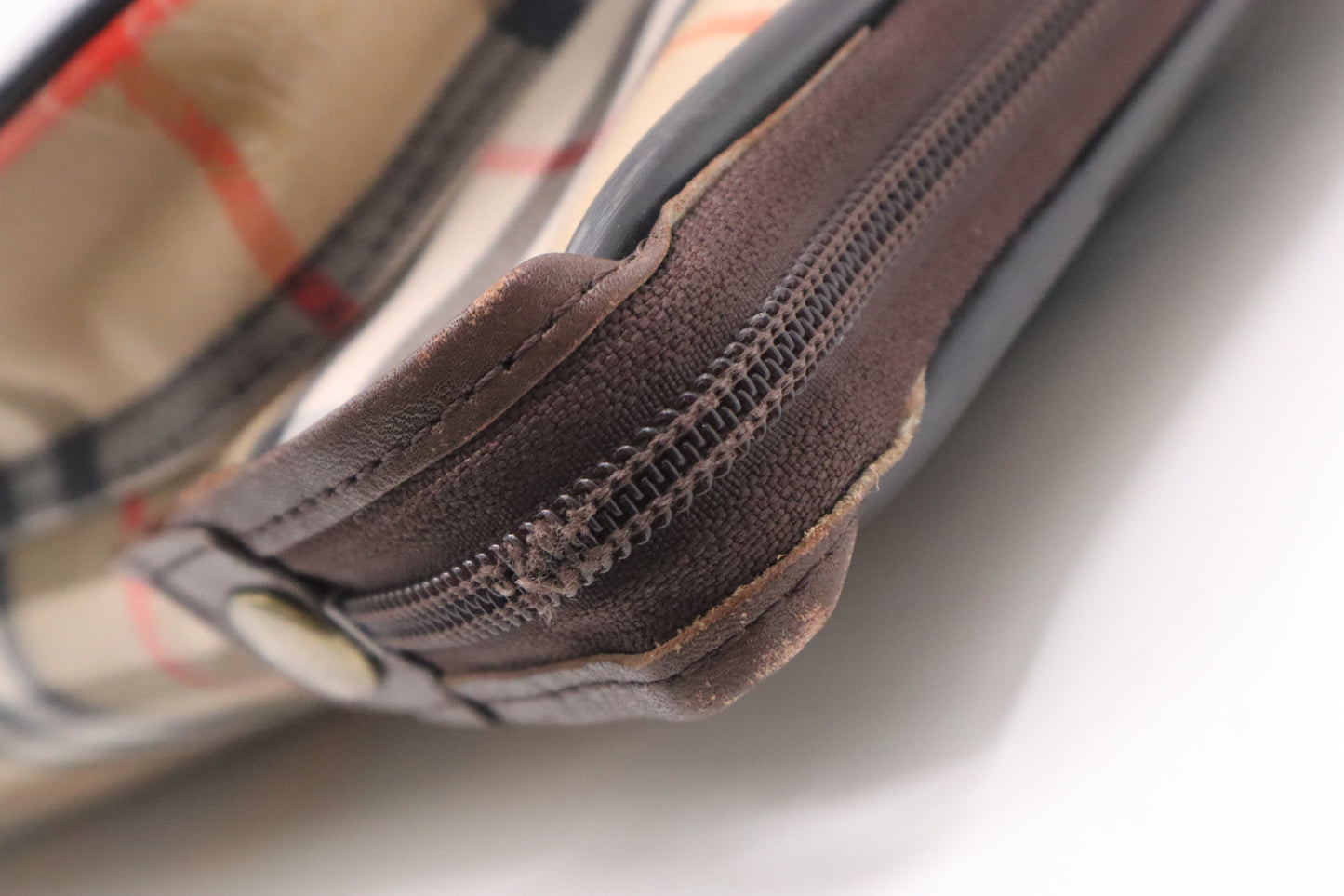 Burberry Travel Garment Bag in Brown Checked Canvas