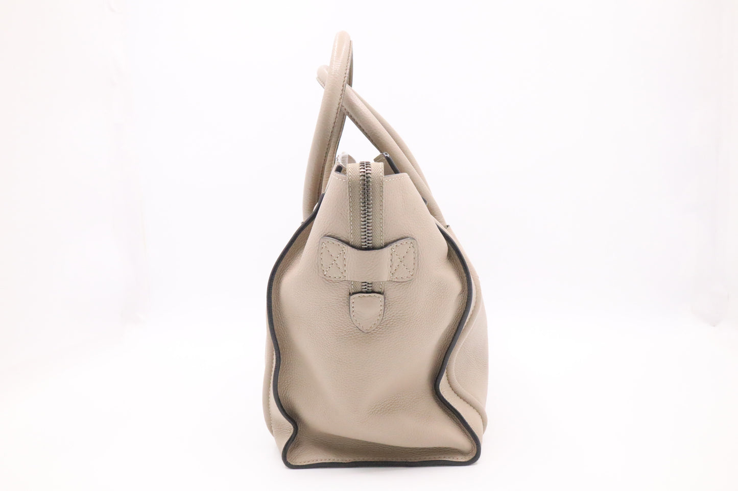 Celine Mini Luggage in Dune Drummed Leather
