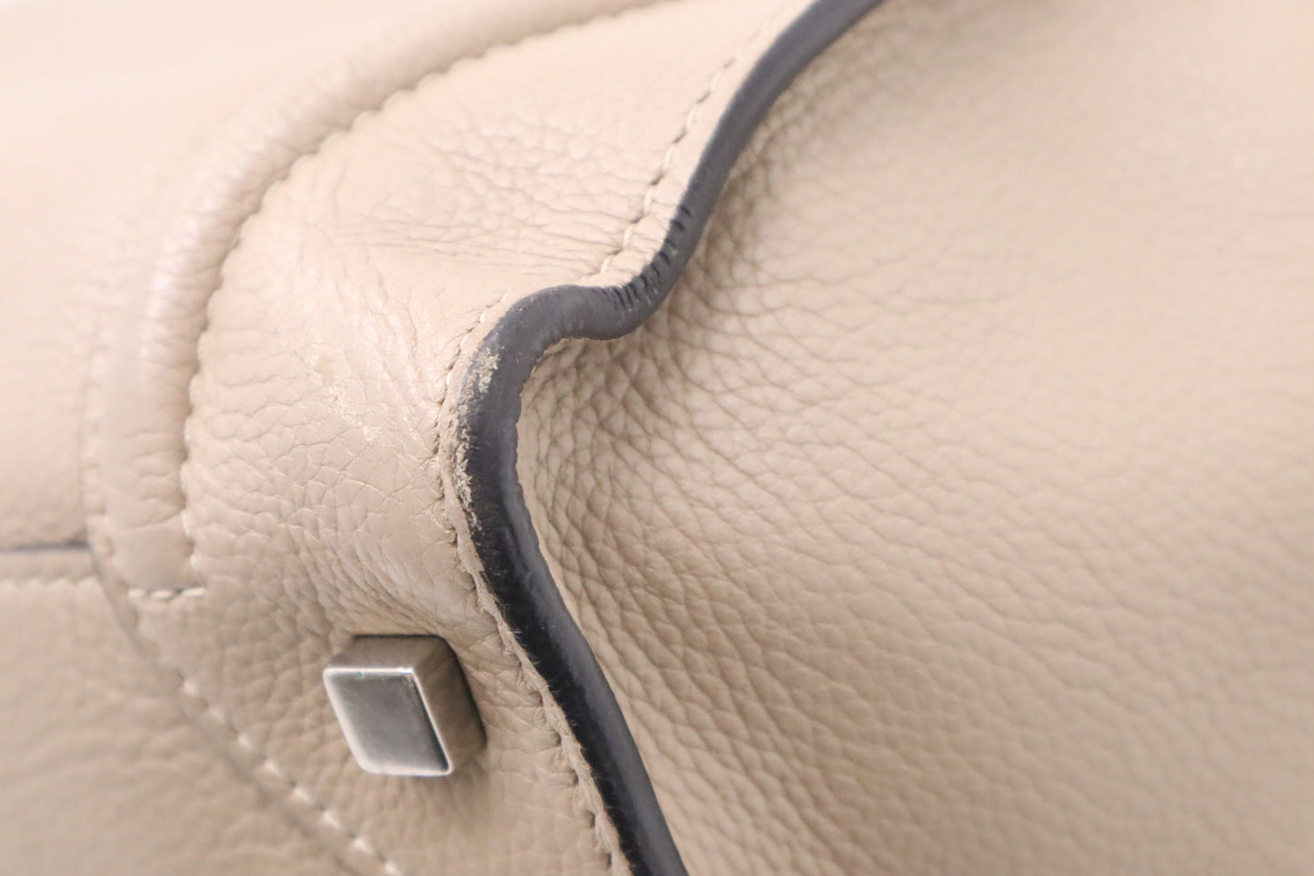 Celine Mini Luggage in Dune Drummed Leather